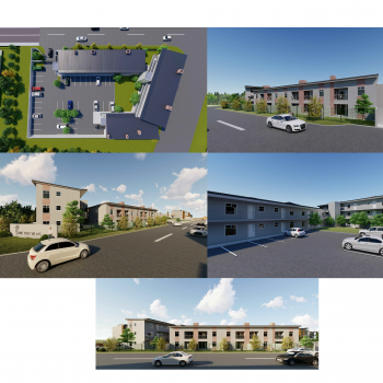 Artist impression of new Site Development Plan application on erf 308 Brackenfell